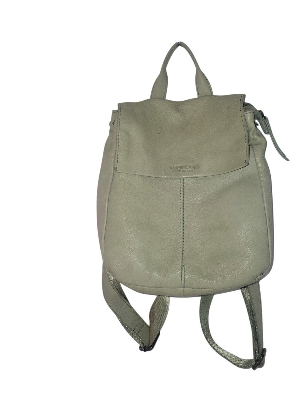 American Leather Co. The Liberty Green Antique Hardward Soft Leather Backpack